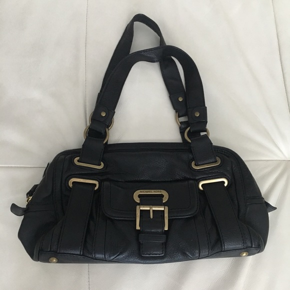 Michael Kors Black Soft Pebbled Leather Purse - Picture 1 of 6